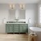 James Martin Vanities Brittany 72in Double Vanity, Smokey Celadon w/ 3 CM White Zeus Top 650-V72-SC-3WZ - alternate 6